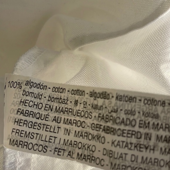 Zara White Ruffle Button Dress - Picture 5 of 5